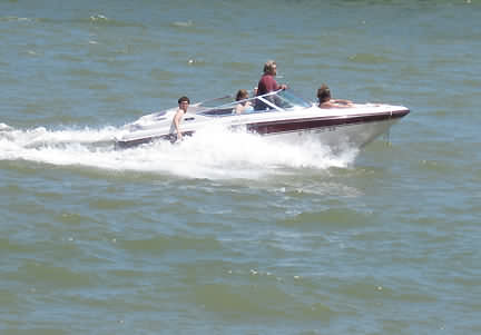 Boating is very popular on Lake LBJ